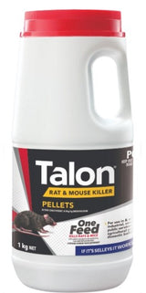 RAT BAIT TALON RAT & MOUSE PELLETS 1KG 0040549