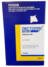 DECTOMAX POUR-ON 5LT - 5MG/ML DORAMECTIN ZOETIS 10001122