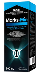 MARKS-MIN INJECTABLE TRACE MINERAL WITH VITAMIN B12 500ML 100733497