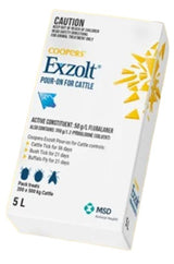EXZOLT POUR ON FOR CATTLE 5LT MSD COOPERS 217491