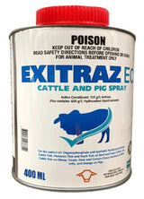 EXITRAZ EC CATTLE, PIG TICK SPRAY 125G/L 400ML AMITRAZ (EQ. AMITIK)
