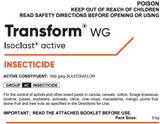 TRANSFORM WG INSECTICIDE 5KG SULFOXAFLOR (AGENCY) CORTEVA 99027133
