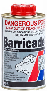 BARRICADE S 800ML S7 CYPERMETHRIN 25G/L CHORFENVINPHOS 138G/L ZOETIS