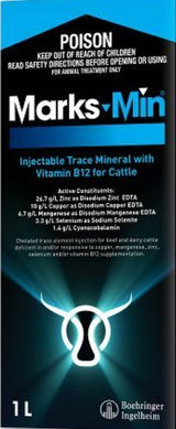 MARKS-MIN INJECTABLE TRACE MINERAL WITH VITAMIN B12 1LT 100733504