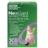 NEXGARD SPECTRA CAT 0.8-2.4KG 3PK BOEHRINGER 163311