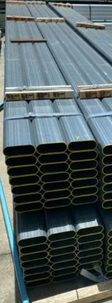 CATTLE RAIL OVAL 115MM X 42MM X 2.0MM X 6.1M NW SST 2105000