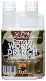 Horse Wormer Worma Drench For Horses And Cattle 250mL Iah