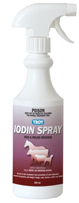 TROY IODINE ANTISEPTIC SPRAY 500ML TRIGGER BOTTLE 4405