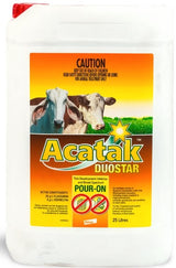 Elanco Acatak Duostar Pour On For Cattle 25L