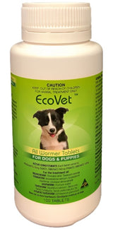 WORMER ECOVET DOG WORMER 1 TABLET PER 10KG 50 TABLETS AW50