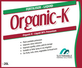 Organic-k Liquid Potassium 30% 20L Sustainable Farming Sfs
