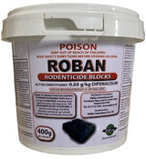 Rat Bait Roban Rodenticide Wax Block Bait 400g Pest Products