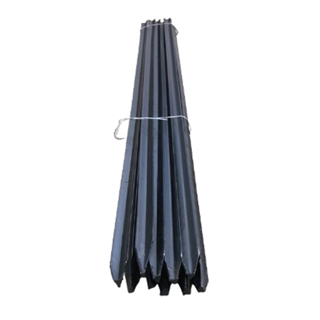 165CM BLACK HEAVY STEEL STAR POST PICKET