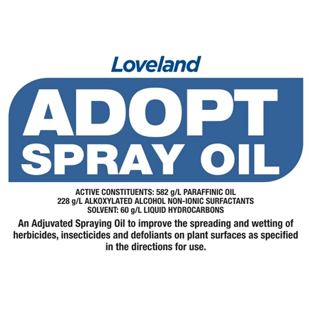 ADOPT SPRAY OIL 1000LT PARAFFINIC OIL (EQ: UPTAKE) LOVELANDS 100779985