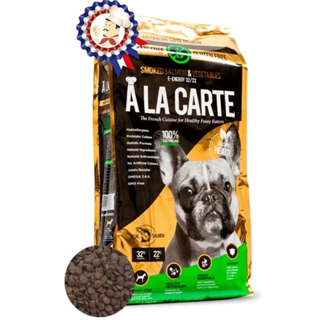 A LA CARTE GRAIN FREE SMOKED SALMON & GREEN VEG DRY DOG FOOD 15.9KG