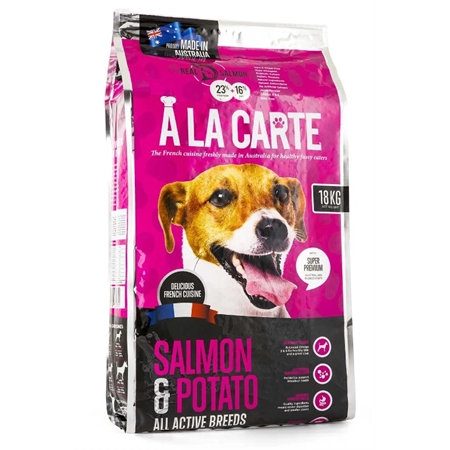 A LA CARTE HOLISTIC SALMON & POTATO LOW GRAIN DRY DOG FOOD 18KG