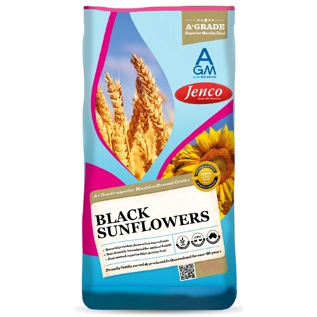 ALLORA BLACK SUNFLOWER SEEDS 15KG BAG SFBL15