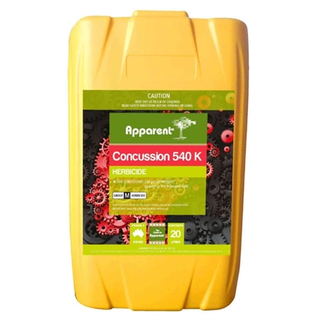 APPARENT CONCUSSION 540K HERBICIDE GLYPHOSATE 540 20LT 9314