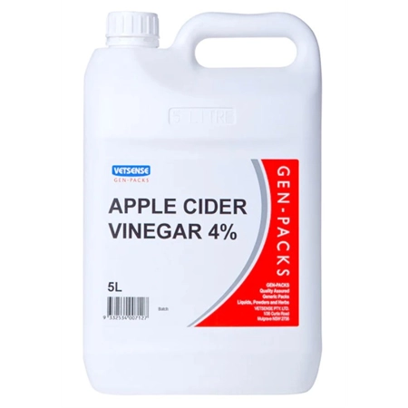 APPLE CIDER VINEGAR 4% 5LT VETSENSE GCV371205