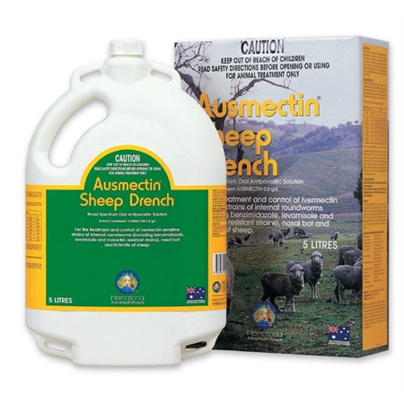 AUSMECTIN SHEEP DRENCH 5LT IAH AUSD-1