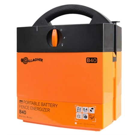 B40 PORTABLE BATTERY FENCE ENERGISER GALLAGHER G38611