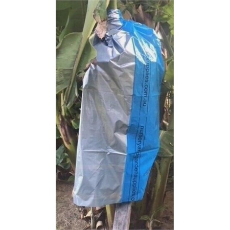 BANANA BAG BLUE & SILVER PLASTIC 122CM X 72CM SOLD INDIVIDUALLY 00029