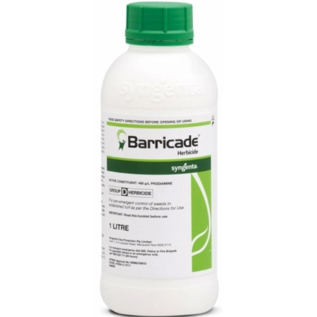 BARRICADE TURF HERBICIDE 1LT AUSTRALIAN AGRIBUSINESS CBARC-1