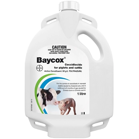 BAYCOX COCCIDIOCIDE FOR CATTLE & PIGLET TREATMENT 1LT BAYER 84722146
