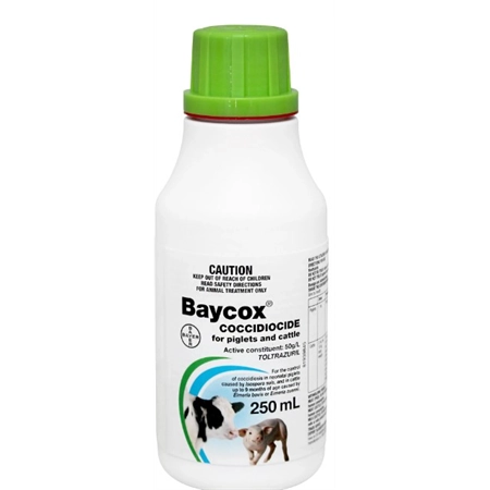 BAYCOX COCCIDIOCIDE FOR CATTLE & PIGLET TREATMENT 250ML BAYER 2154316