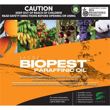 BIOPEST PARAFFIN OIL 205LT WHITE OIL SACOA 545903