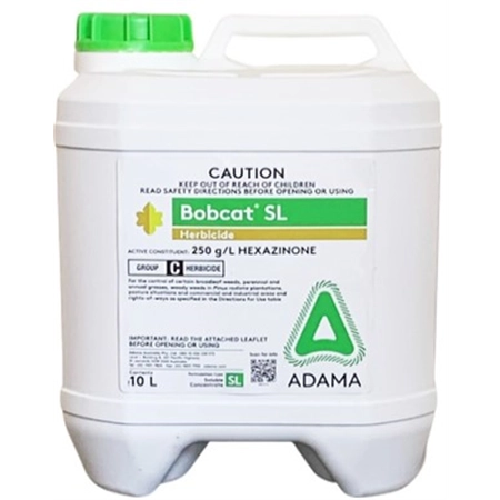 BOBCAT SL HERBICIDE 10LT 250G/L HEXAZINONE  (EQ: FARMOZ) ADAMA