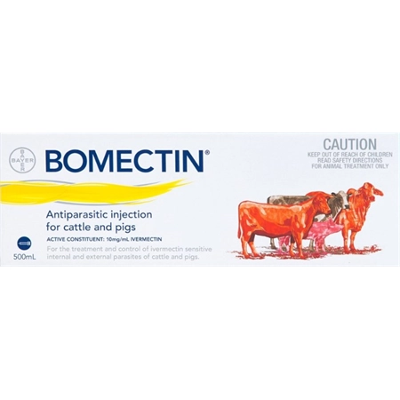 BOMECTIN INJECTION 500ML FOR CATTLE & PIGS BAYER 84235997