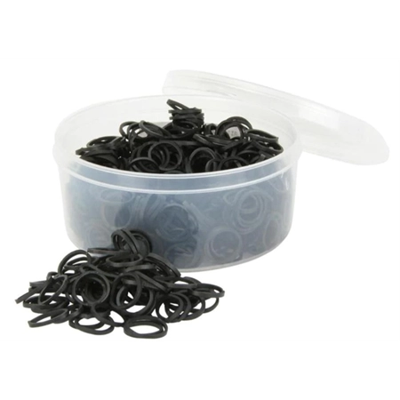 BRAID-ETTES RUBBER BANDS BLACK 800 PACK STC GRM6810 BK