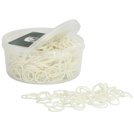 BRAID-ETTES RUBBER BANDS WHITE 800 PACK STC GRM6810 WH