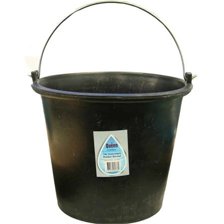 BUCKET 14LT RUBBER CONCRETERS HEAVY DUTY ELECTASERV Q-60686