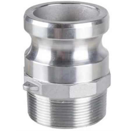 CAMLOCK ALUMINIUM MALE ADAPTOR X MALE BSP TYPE F 50MM PHILMAC F200-AL