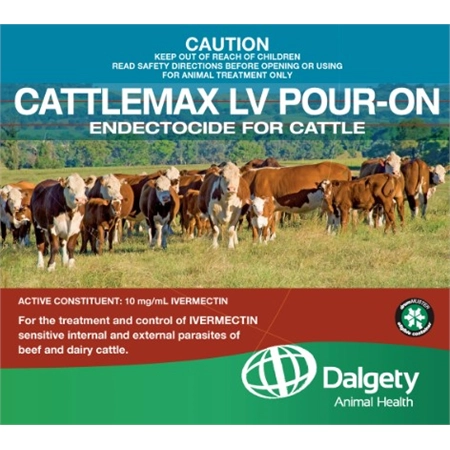 CATTLEMAX LV POUR-ON CATTLE 2.5LT DALGETY 000000010105143