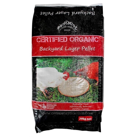 CHF ORGANIC BACKYARD LAY PELLET 20KG - RED BAG 12634