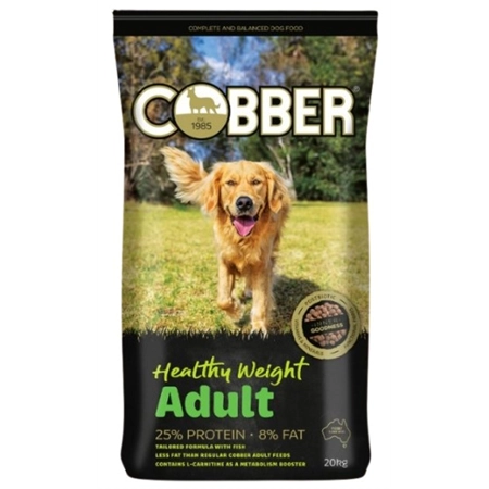 COBBER ADULT HEALTHY WEIGHT DRY DOG FOOD 20KG RIDLEY 401633