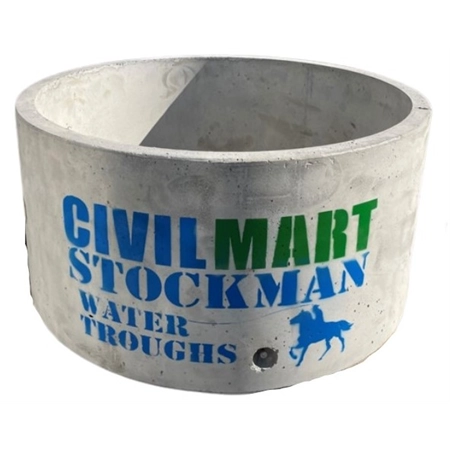 CONCRETE ROUND WATER TROUGH 4FT 470LT NO FLOAT 500KG CIVILMART