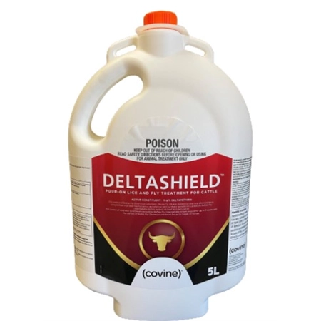 COVINE DELTASHIELD POUR ON LICE/FLY CATTLE 5LT (EQ: EASY DOSE)