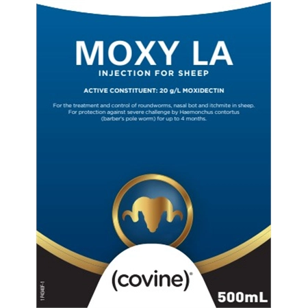 COVINE MOXY LA INJECTION FOR SHEEP 500ML 100734301