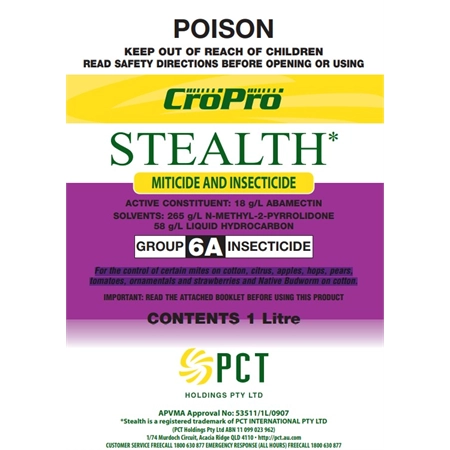 CROPRO STEALTH MITICIDE & INSECTICIDE 1LT PCT 0084