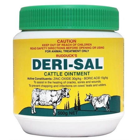 CURRENTLY UNAVAILABLE - DERI-SAL CATTLE OINTMENT 500GM SYKES FPVDSL500