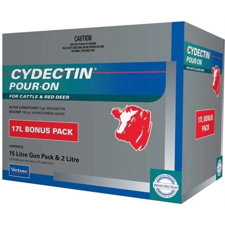 CYDECTIN POUR ON 17LT BONUS PACK VIRBAC CYPO17WGP