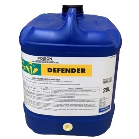 DAIRY POWER DEFENDER 20LT ANIONIC SANITISER ECOLAB 15354