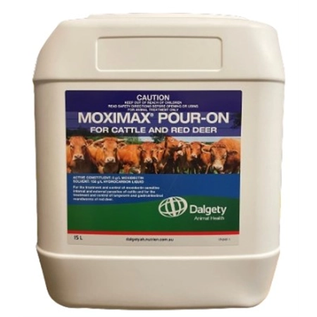 DALGATY MOXIMAX POUR ON FOR CATTLE & RED DEER 15LT 100727688