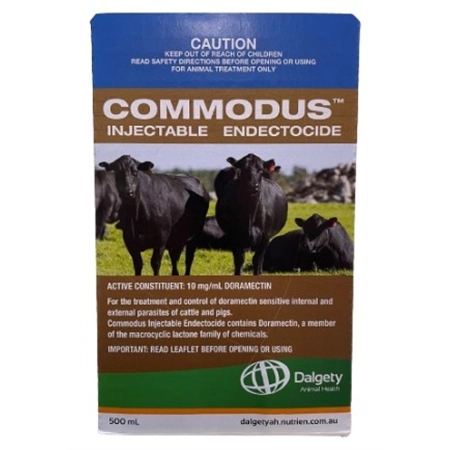 DALGETY COMMODUS INJECTION FOR CATTLE & PIGS 500ML 100738158