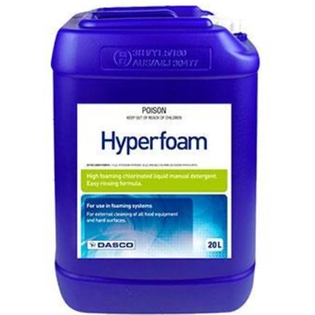 DASCO HYPERFOAM HEAVY DUTY FOAMING SANITISER 20LT HYPER20 