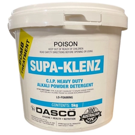 DASCO SUPA KLENZ BOMB TREATMENT 5KG PAIL SK5